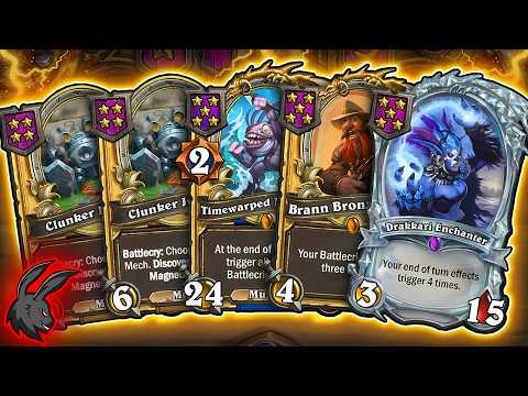 4X End of Turn With GOLDEN Murkeye! @BeterBabbit | Hearthstone Battlegrounds Commentary