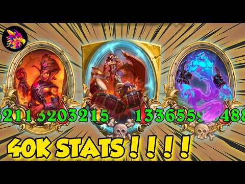 40K STATS ELEMENTALS, CRAZY GAME! | Hearthstone Battlegrounds