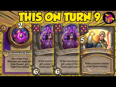 INFINITE ON TURN 9 WITH THIS RARE COMBO | Hearthstone Battlegrounds