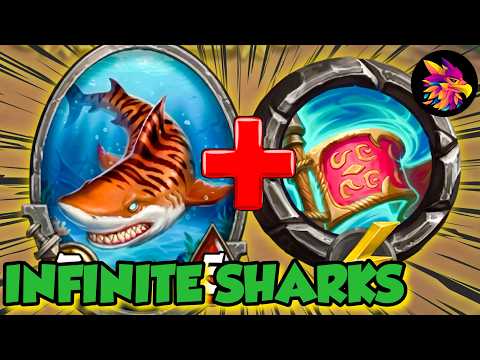 Going INFINITE with SHARK in FLAG ANOMALY! | Hearthstone Battlegrounds